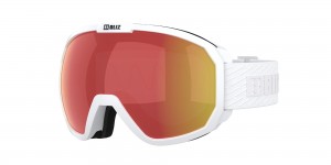 Bliz Charge Otg Ski Goggles Matte White With Black Logo / Brown Red | AYFP61784