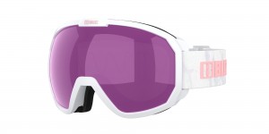 Bliz Charge Otg Ski Goggles Matte White With Pink Logo / Brown Pink | NVZA60215