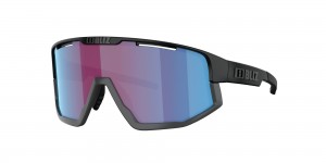 Bliz Fusion Small Sunglasses Matte Black / Rose/Violet Mirror Blue | ANPH38654