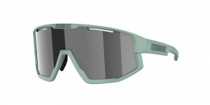 Bliz Fusion Small Sunglasses Matte Green / Smoke Mirror Silver | BILW42186