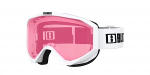 Bliz Liner Jr Ski Goggles White - Black Logo / Pink | ZKSG18906