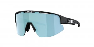 Bliz Matrix Small Sunglasses Black / Smoke Ice Blue | TJBP97521