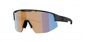 Bliz Matrix Sunglasses Black / Coral Orange Blue | VTIC59174