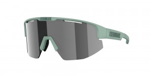 Bliz Matrix Sunglasses Matte Green / Smoke Mirror Silver | MIQN32896