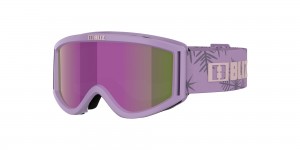 Bliz Pixie Ski Goggles Matte Purple With Pink Logo / Brown Purple | AMPU56978