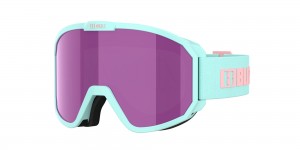 Bliz Rave Jr Ski Goggles Mint - Pink Logo / Brown Pink | CESU49218