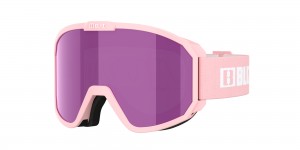 Bliz Rave Jr Ski Goggles Powder Pink - White Logo / Brown Pink | NZLI31208