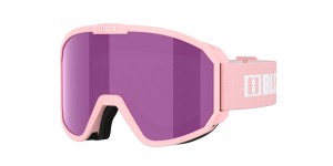 Bliz Rave Ski Goggles Powder Pink - White Logo / Brown Pink | BULC21950