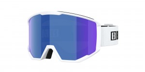 Bliz Spark Ski Goggles White / Smoke/Blue | XIVC03654