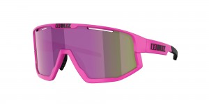 Bliz Vision Sunglasses Neon Rose / Brown Purple | GDUH26549