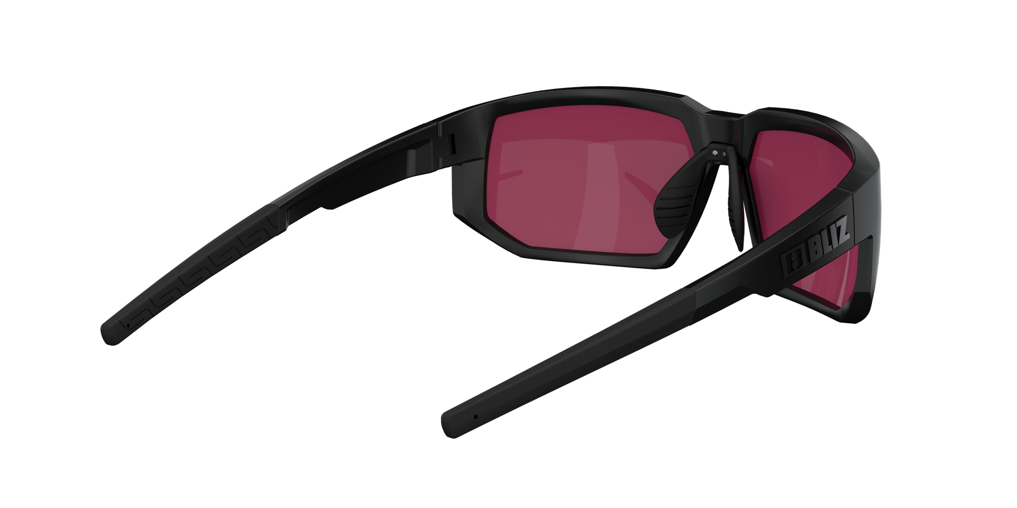 Bliz Arrow Sunglasses Black / Rose Violet Blue | HJQY49805