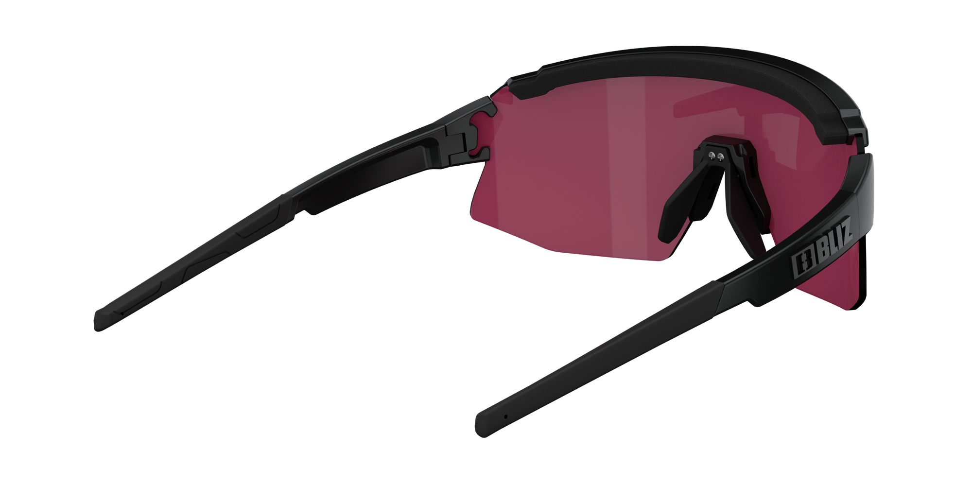 Bliz Breeze Small Sunglasses Black / Rose Violet Blue | EJHU14069