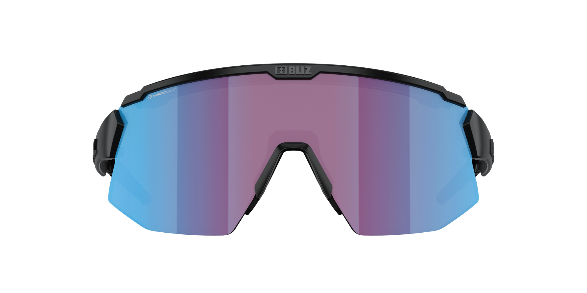 Bliz Breeze Sunglasses Black / Rose Violet Blue | XFYJ48206