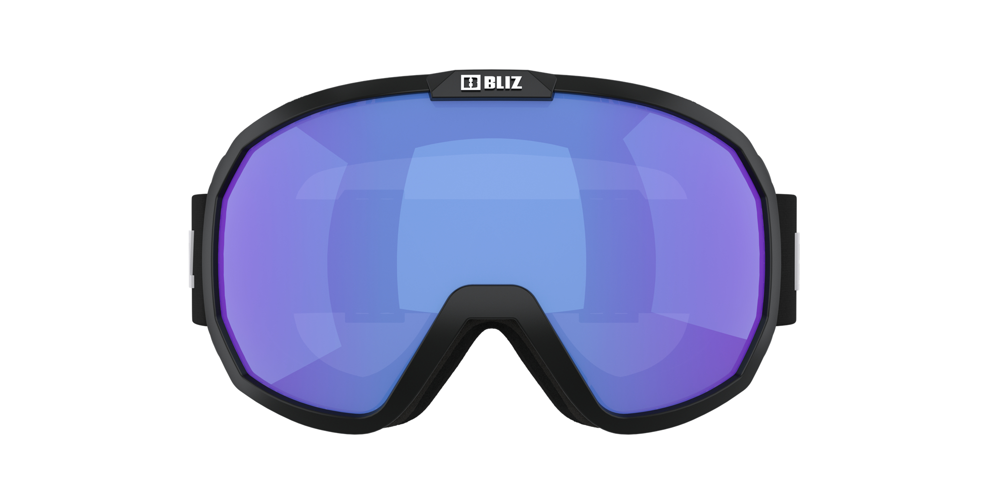 Bliz Charge Otg Ski Goggles Matte Black With White Logo / Light Orange/Blue | XGBY21796