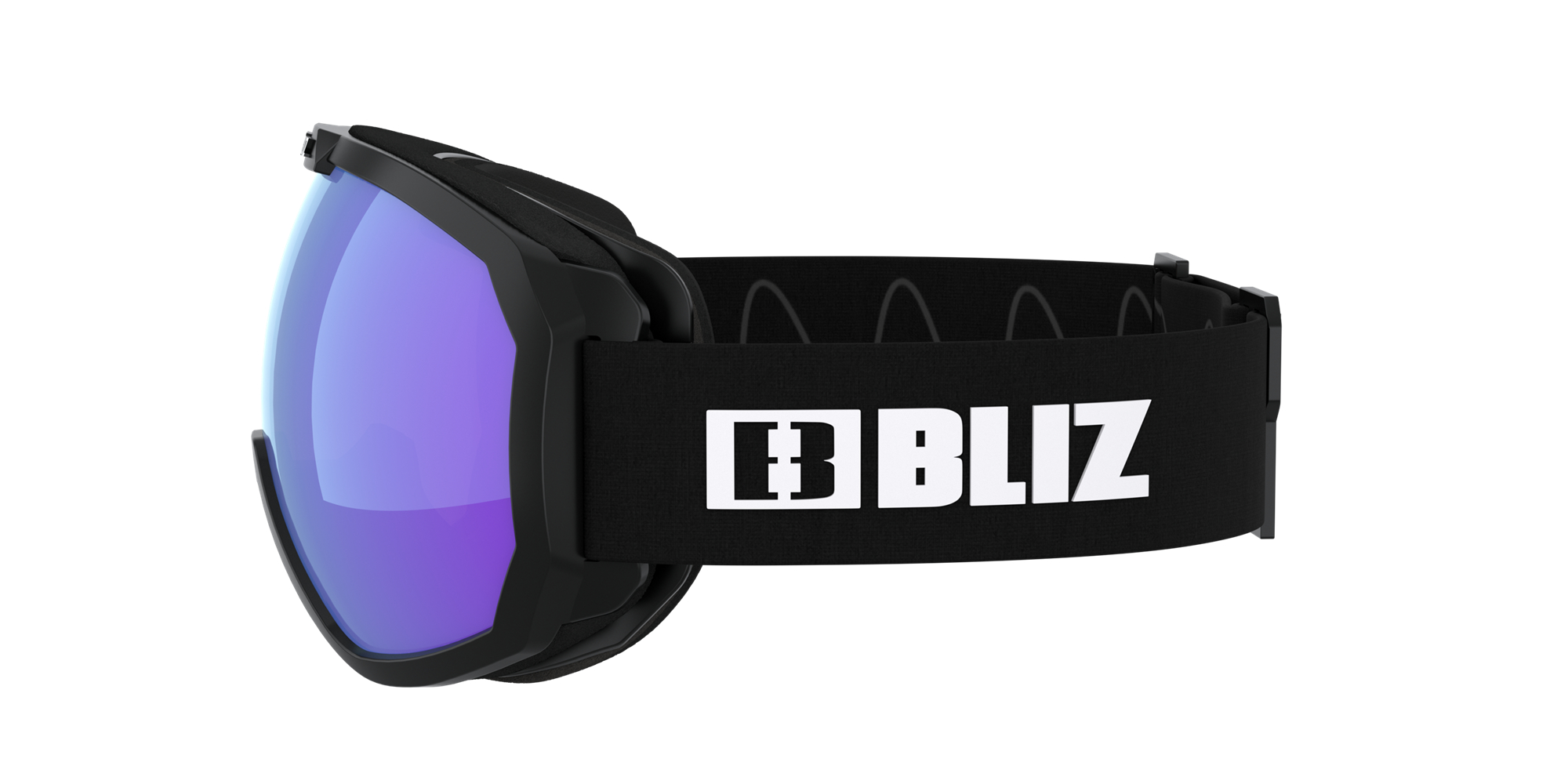 Bliz Charge Otg Ski Goggles Matte Black With White Logo / Light Orange/Blue | XGBY21796