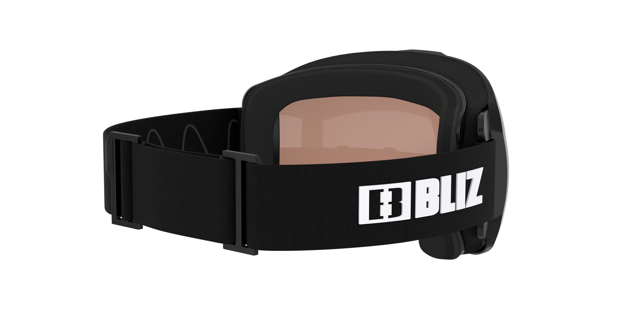 Bliz Charge Otg Ski Goggles Matte Black With White Logo / Light Orange/Blue | XGBY21796