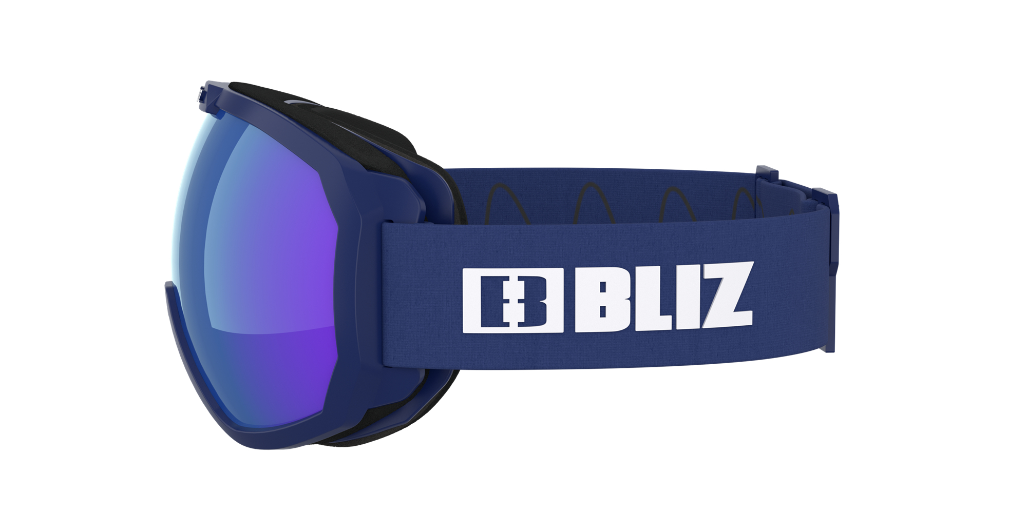 Bliz Charge Otg Ski Goggles Matte Dark Blue With White Logo / Brown Blue | PALY80926