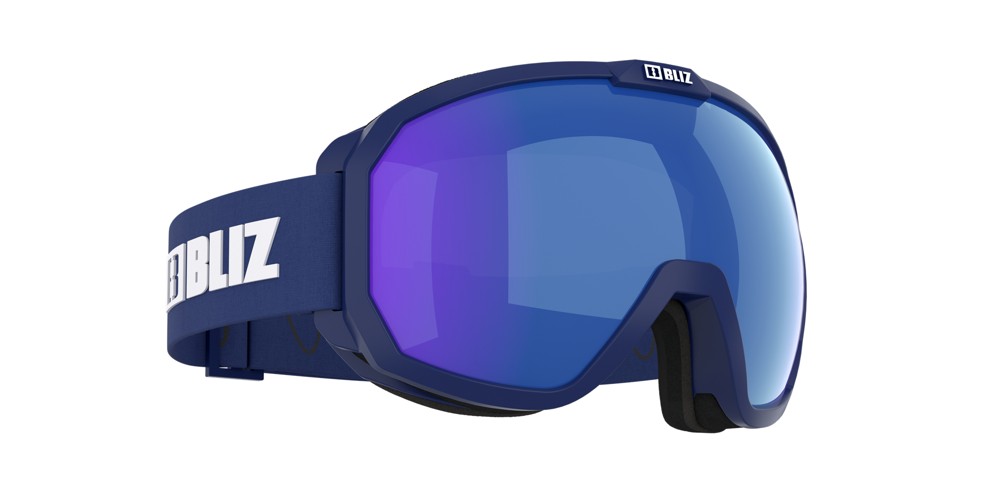 Bliz Charge Otg Ski Goggles Matte Dark Blue With White Logo / Brown Blue | PALY80926