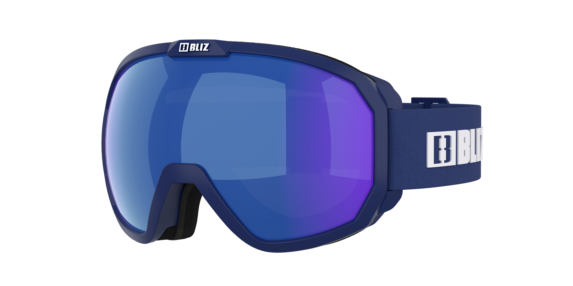 Bliz Charge Otg Ski Goggles Matte Dark Blue With White Logo / Brown Blue | PALY80926