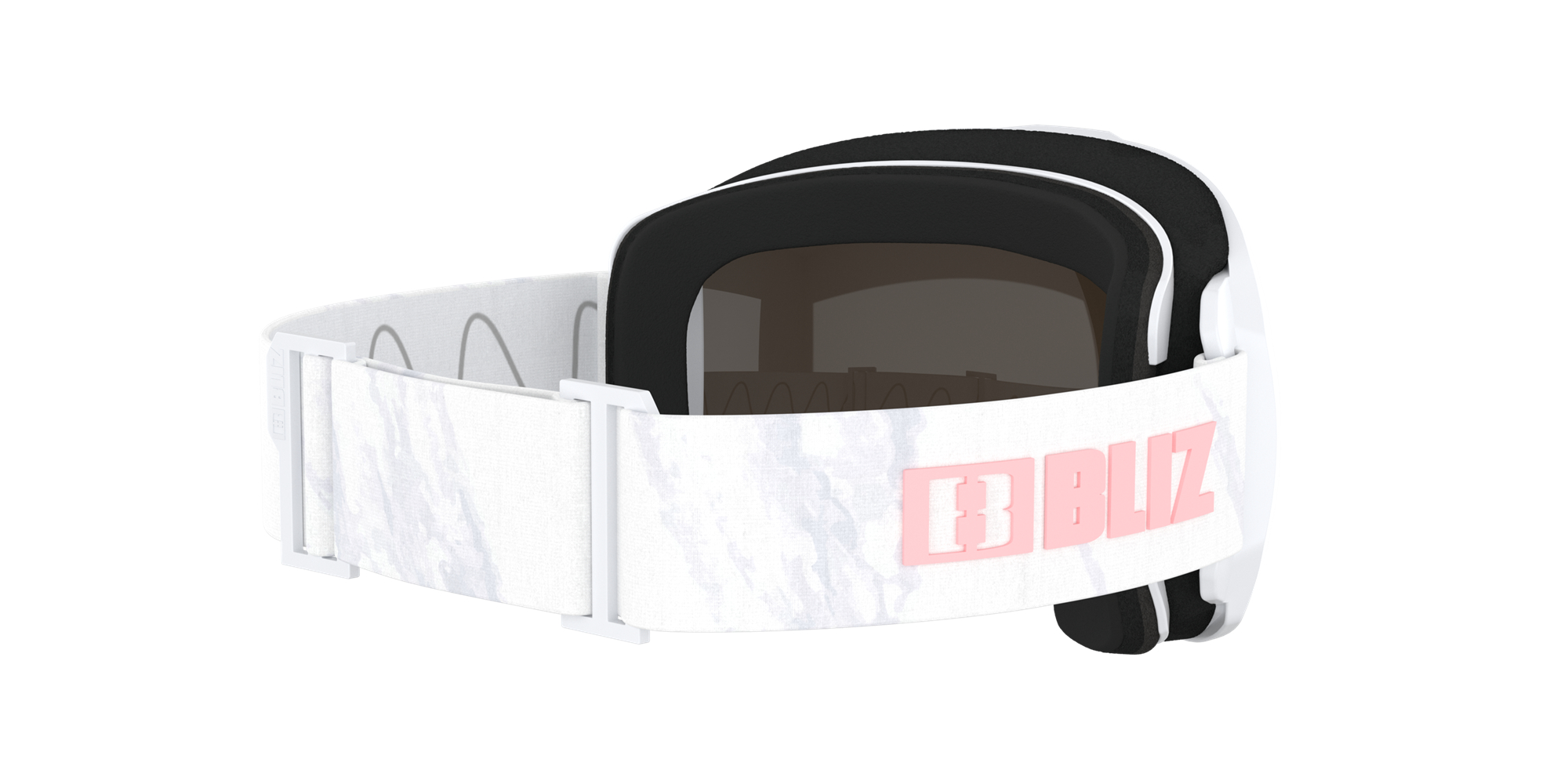 Bliz Charge Otg Ski Goggles Matte White With Pink Logo / Brown Pink | NVZA60215