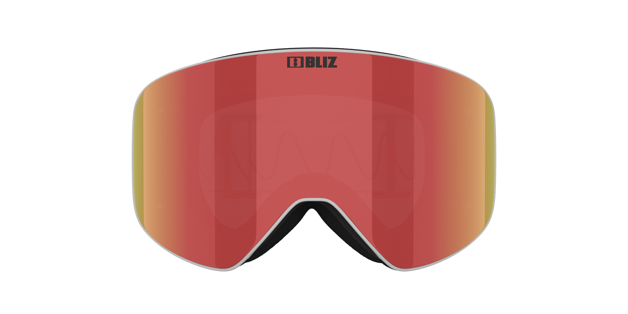 Bliz Flow Ski Goggles Light Grey / Brown & Red | YZHT38641