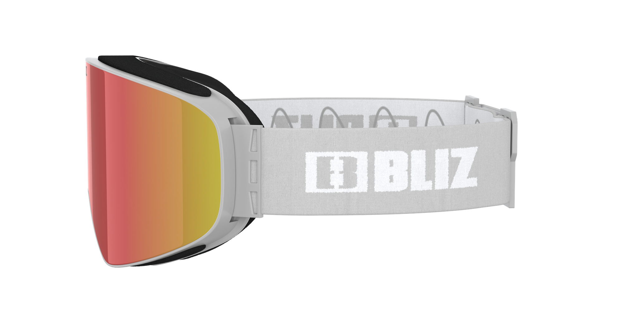 Bliz Flow Ski Goggles Light Grey / Brown & Red | YZHT38641