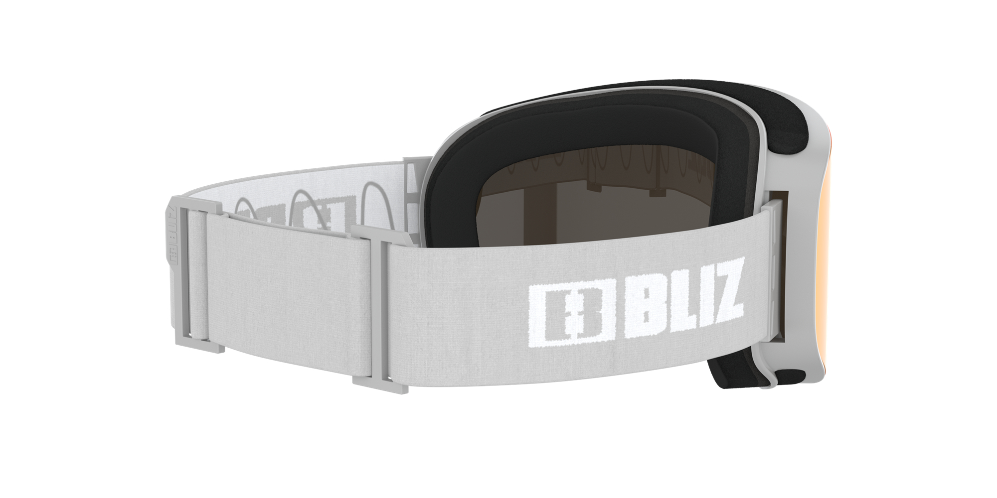 Bliz Flow Ski Goggles Light Grey / Brown & Red | YZHT38641