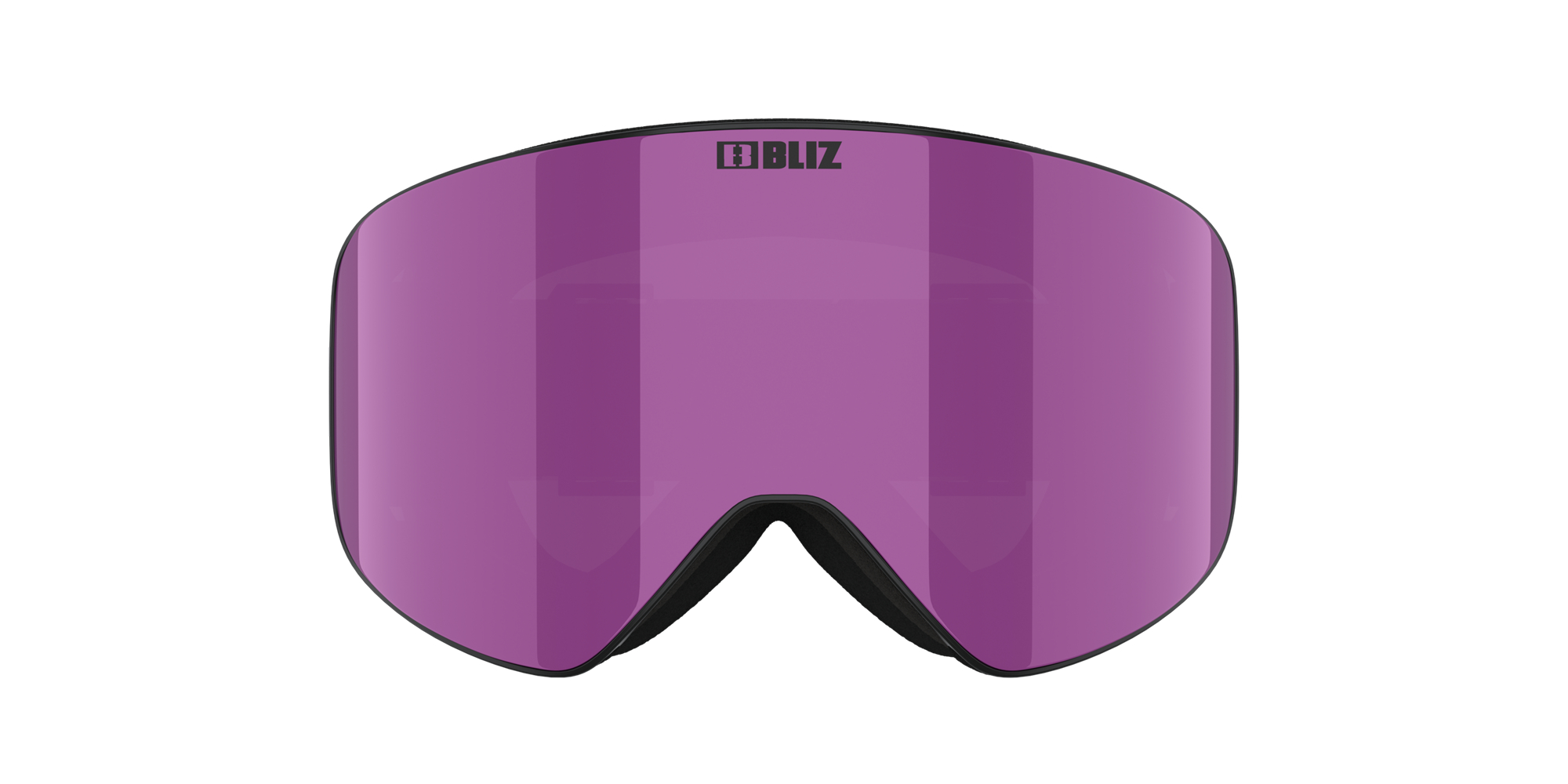 Bliz Flow Ski Goggles Matte Black / Brown Ice Pink | FCYN09871