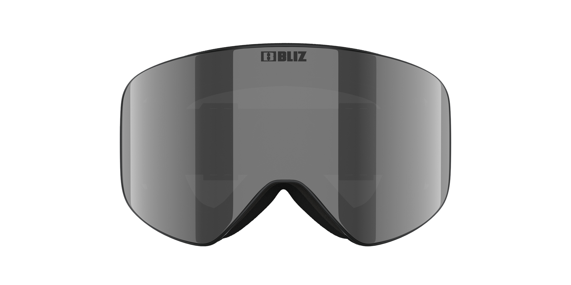 Bliz Flow Ski Goggles Matte Black / Smoke Silver Mirror | MISF70264