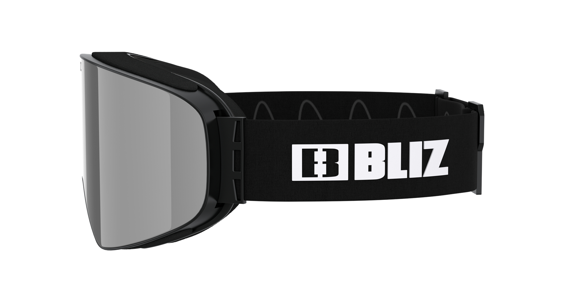 Bliz Flow Ski Goggles Matte Black / Smoke Silver Mirror | MISF70264