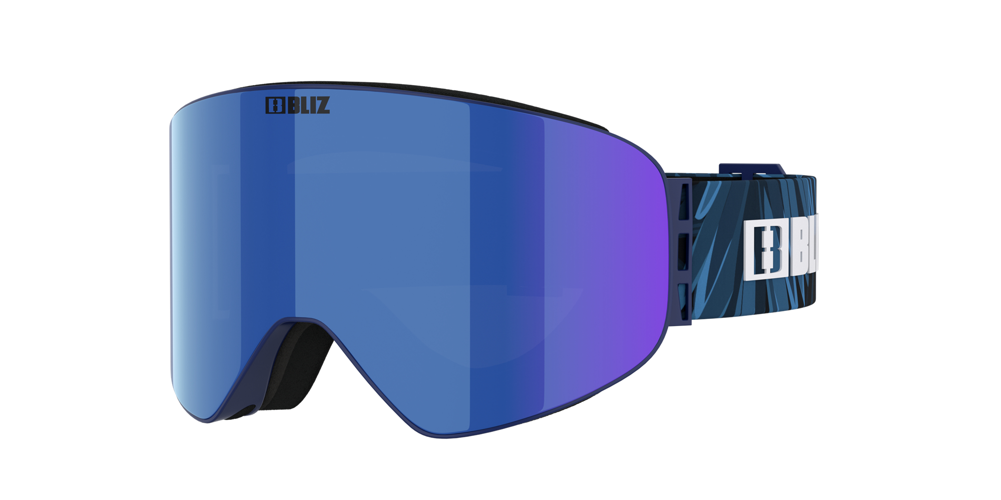 Bliz Flow Ski Goggles Matte Blue / Brown Blue | DTYE20179