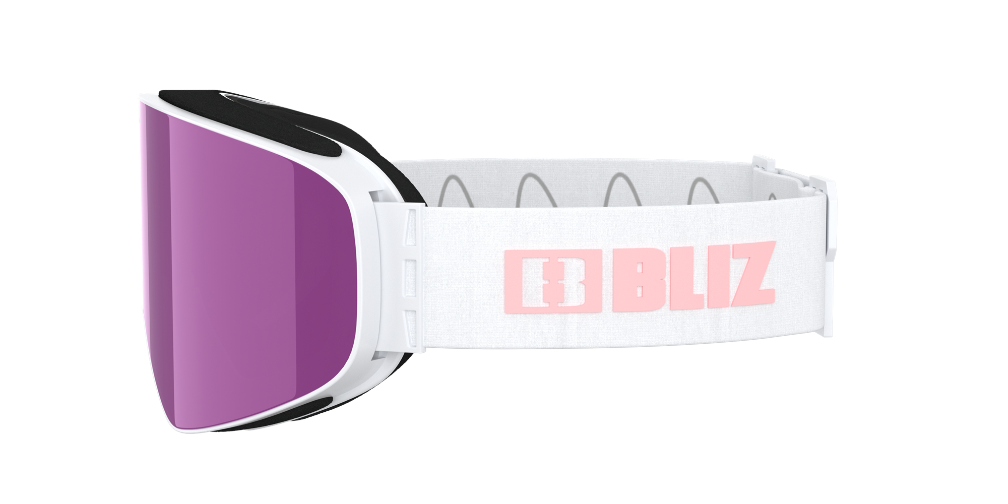 Bliz Flow Ski Goggles Matte White / Brown Pink | KJPX23491