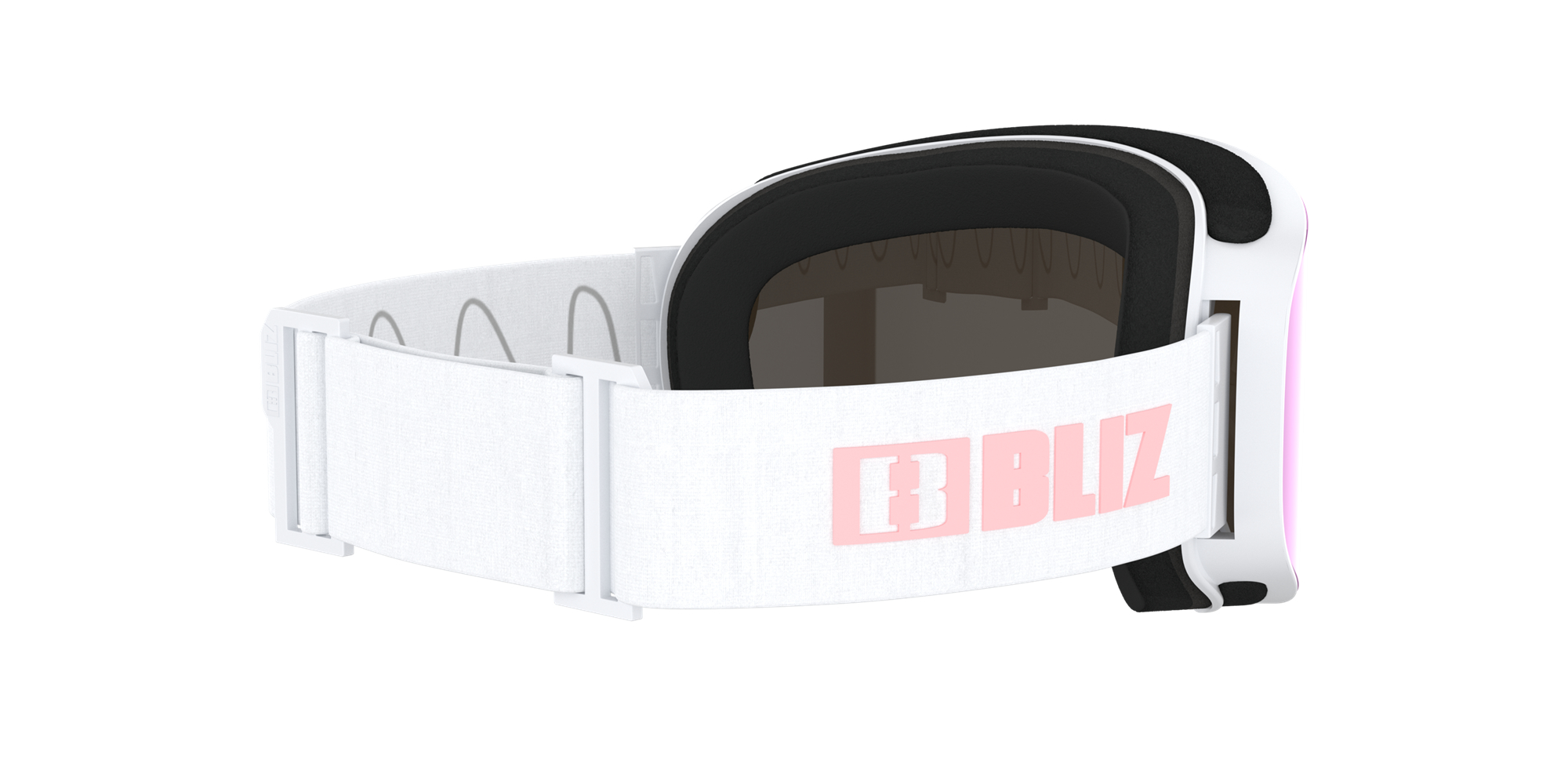 Bliz Flow Ski Goggles Matte White / Brown Pink | KJPX23491