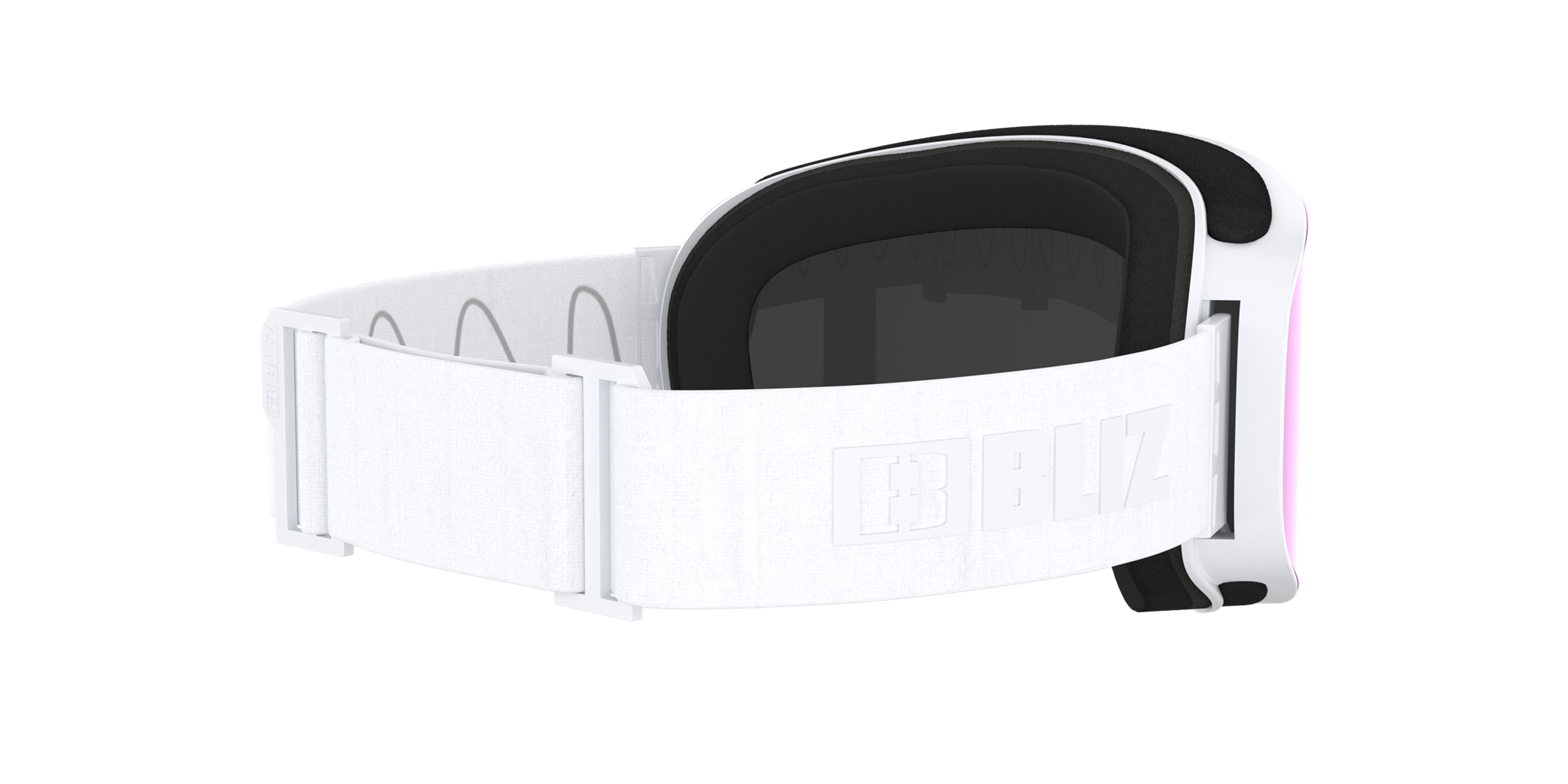 Bliz Flow Ski Goggles Matte White / Smoke Pink | MWLQ96087