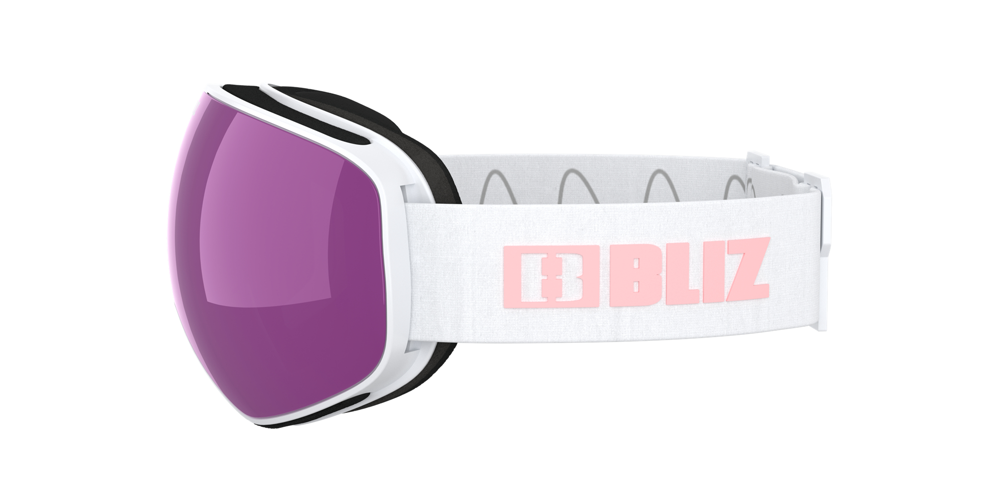 Bliz Floz Ski Goggles Matte White / Brown Pink | XJBG07619