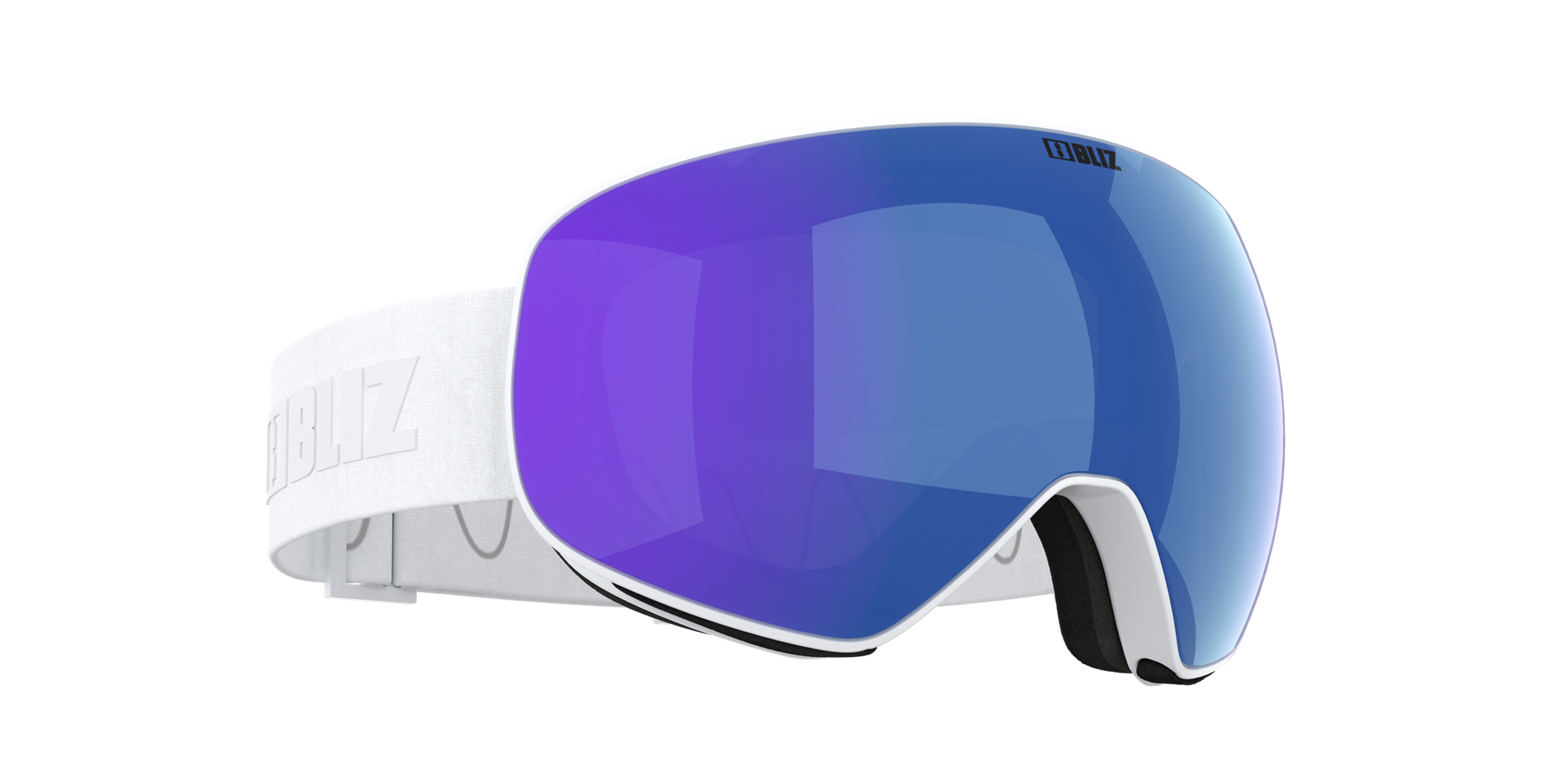 Bliz Floz Ski Goggles White / Brown Blue | BESD92634