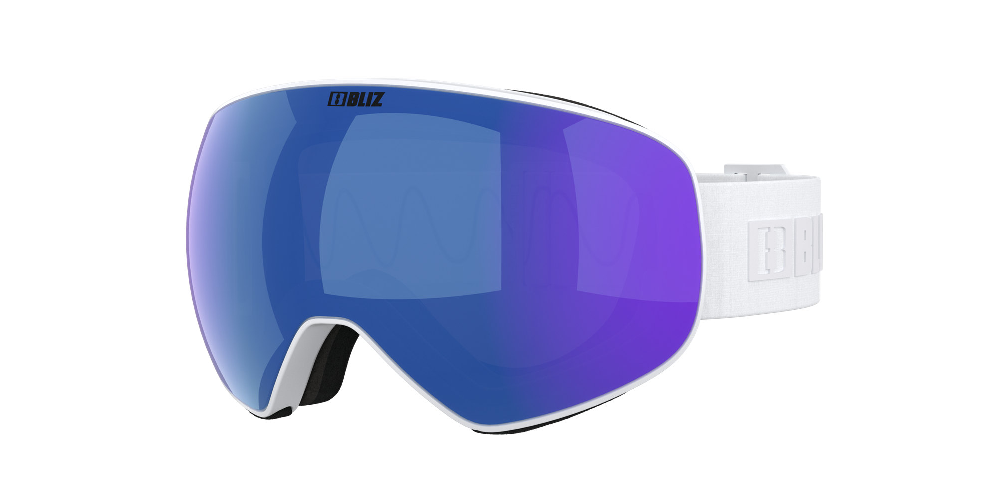 Bliz Floz Ski Goggles White / Brown Blue | BESD92634