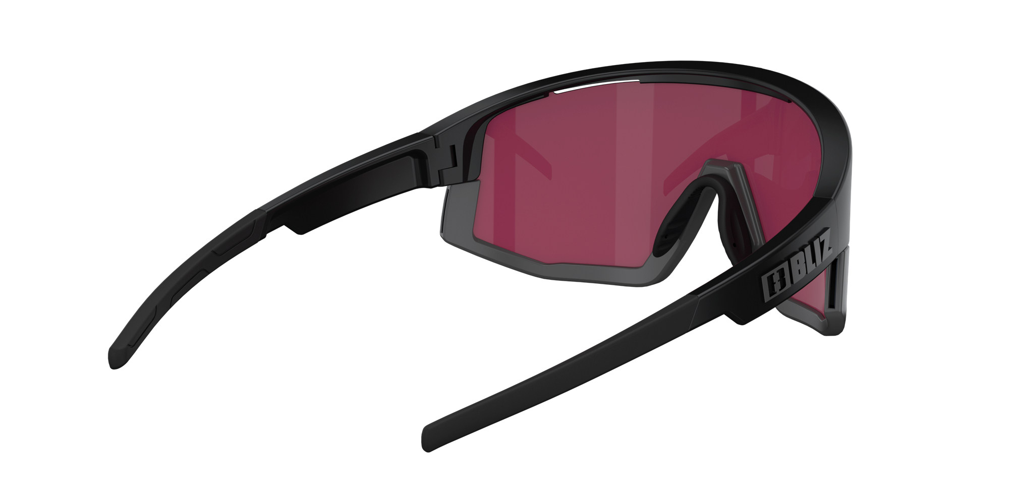 Bliz Fusion Small Sunglasses Matte Black / Rose/Violet Mirror Blue | ANPH38654