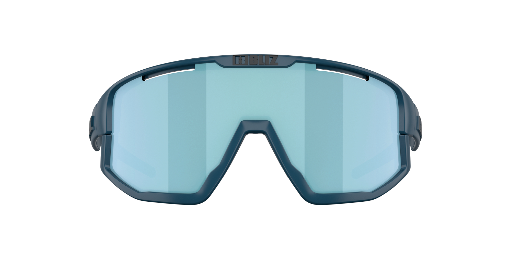 Bliz Fusion Small Sunglasses Matte Blue / Smoke Mirror Ice Blue | EHIF13406