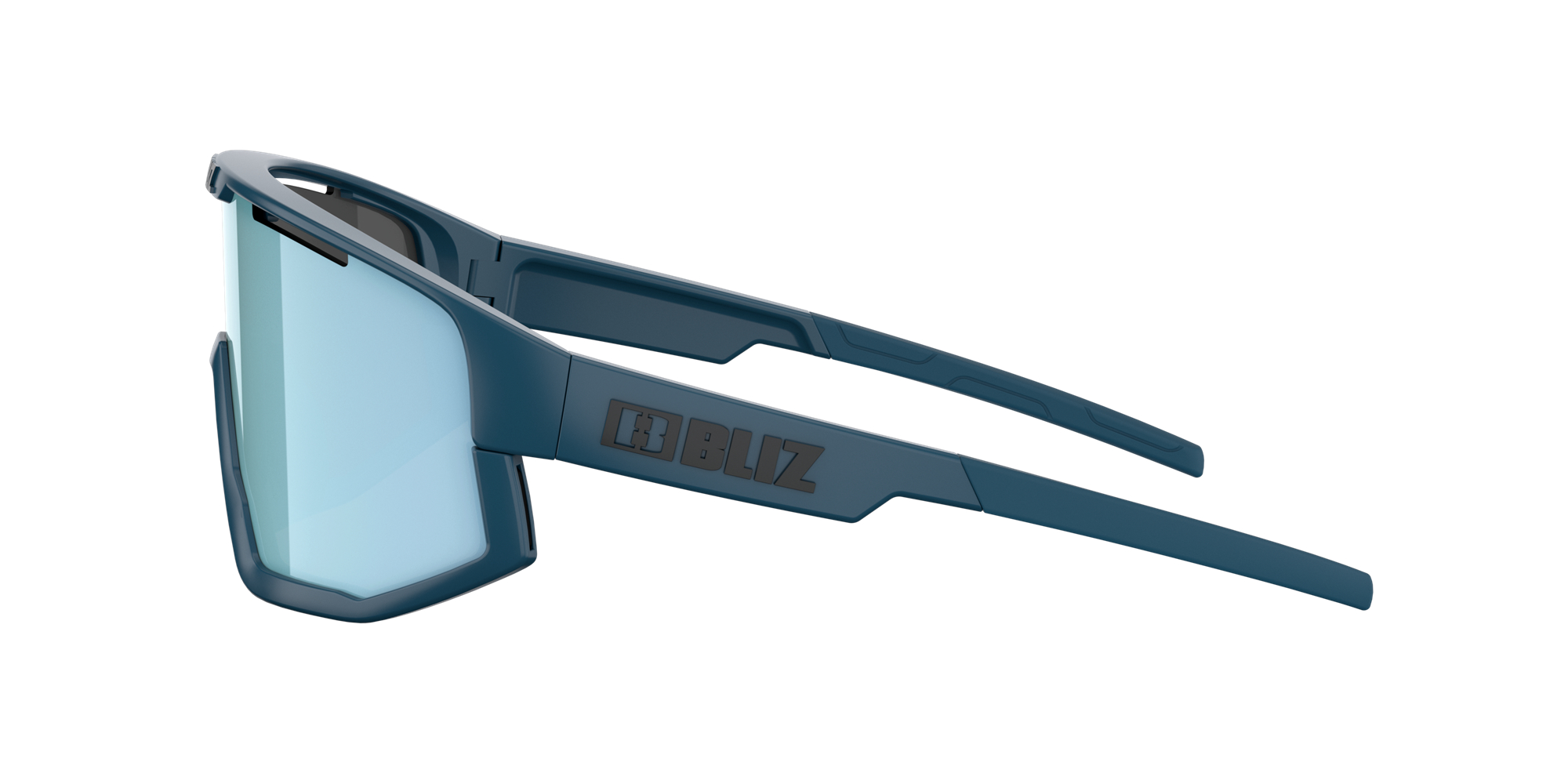 Bliz Fusion Small Sunglasses Matte Blue / Smoke Mirror Ice Blue | EHIF13406