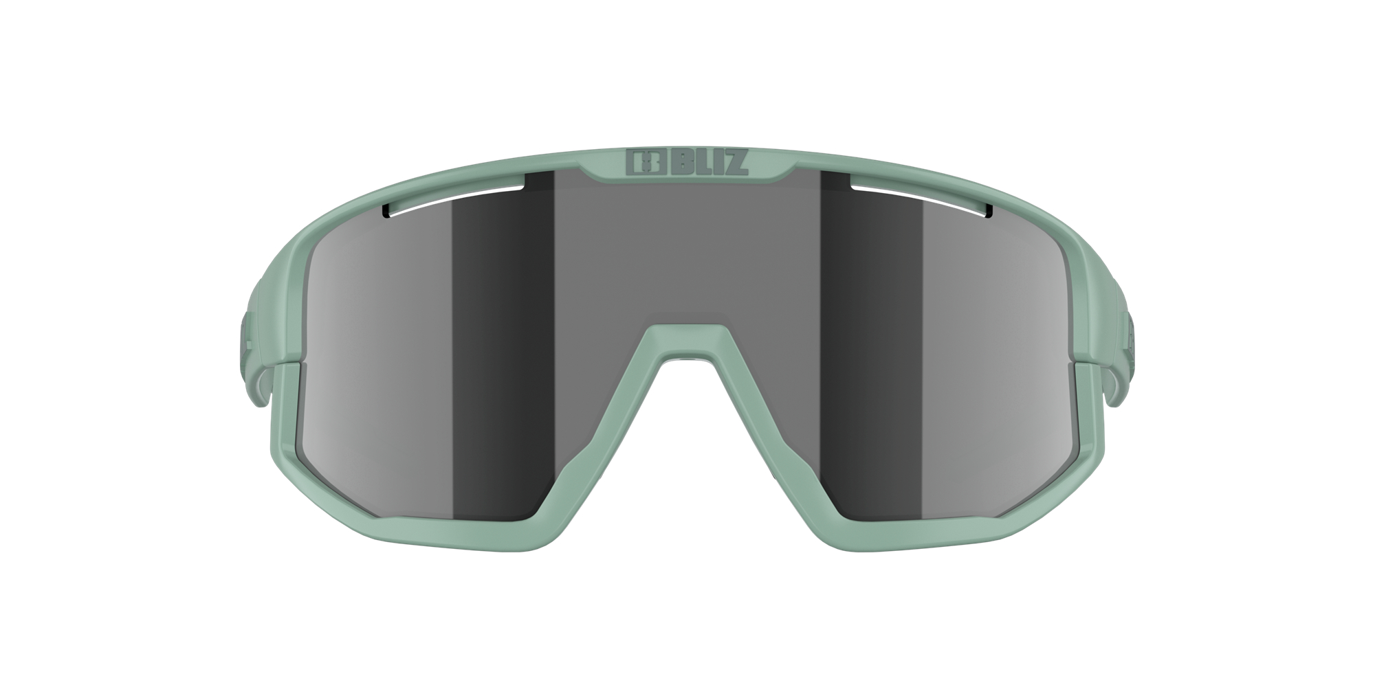 Bliz Fusion Small Sunglasses Matte Green / Smoke Mirror Silver | BILW42186