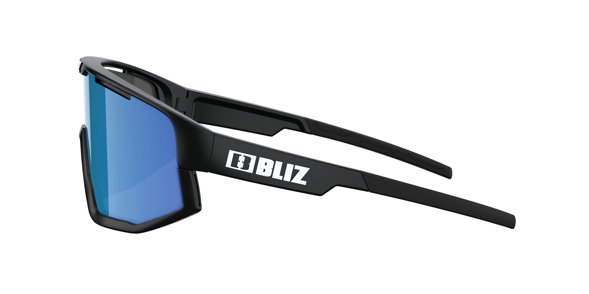 Bliz Fusion Sunglasses Black / Smoke Blue | MVQJ26359