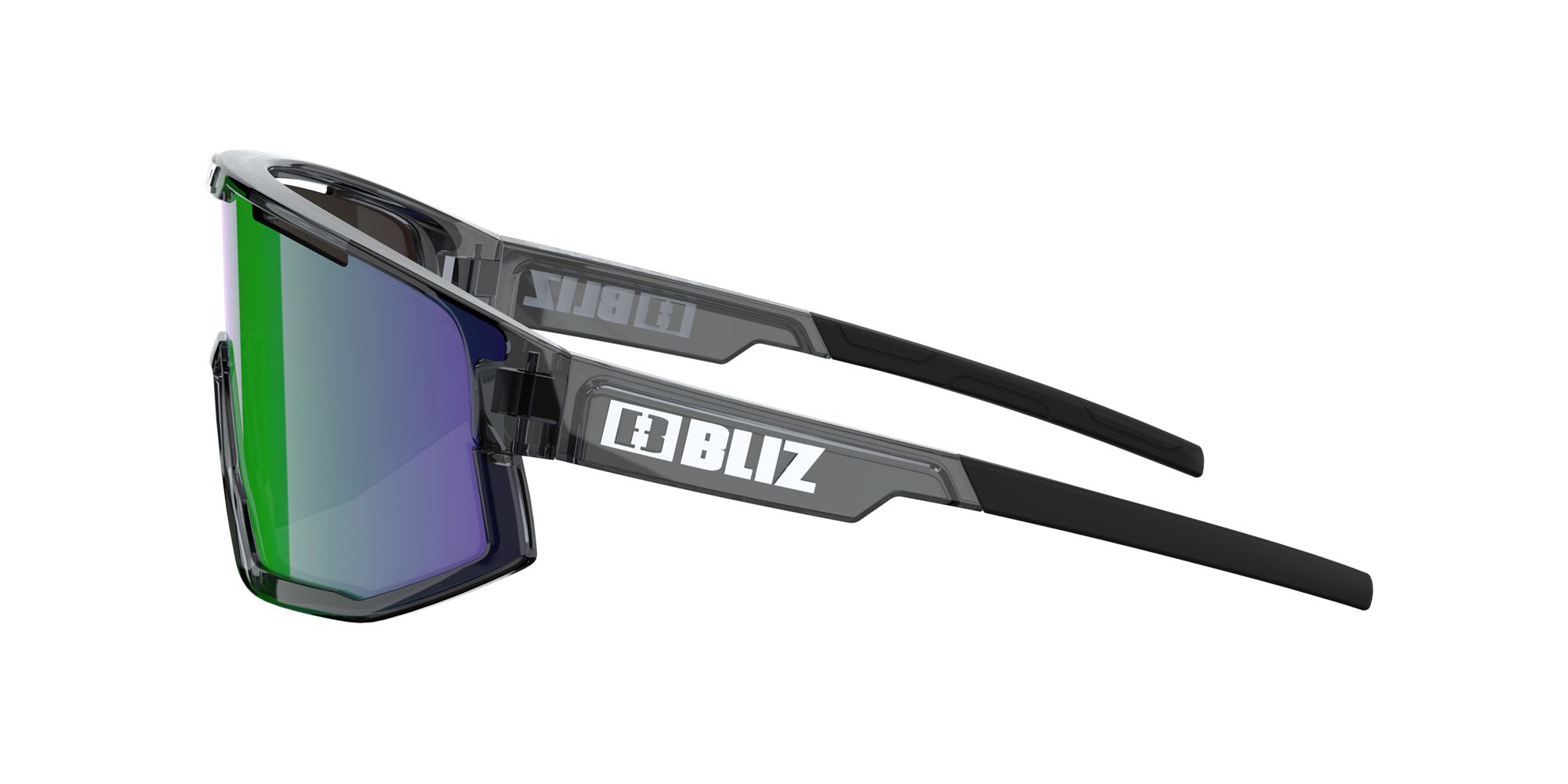 Bliz Fusion Sunglasses Crystal Black / Brown Green | TVIH10236