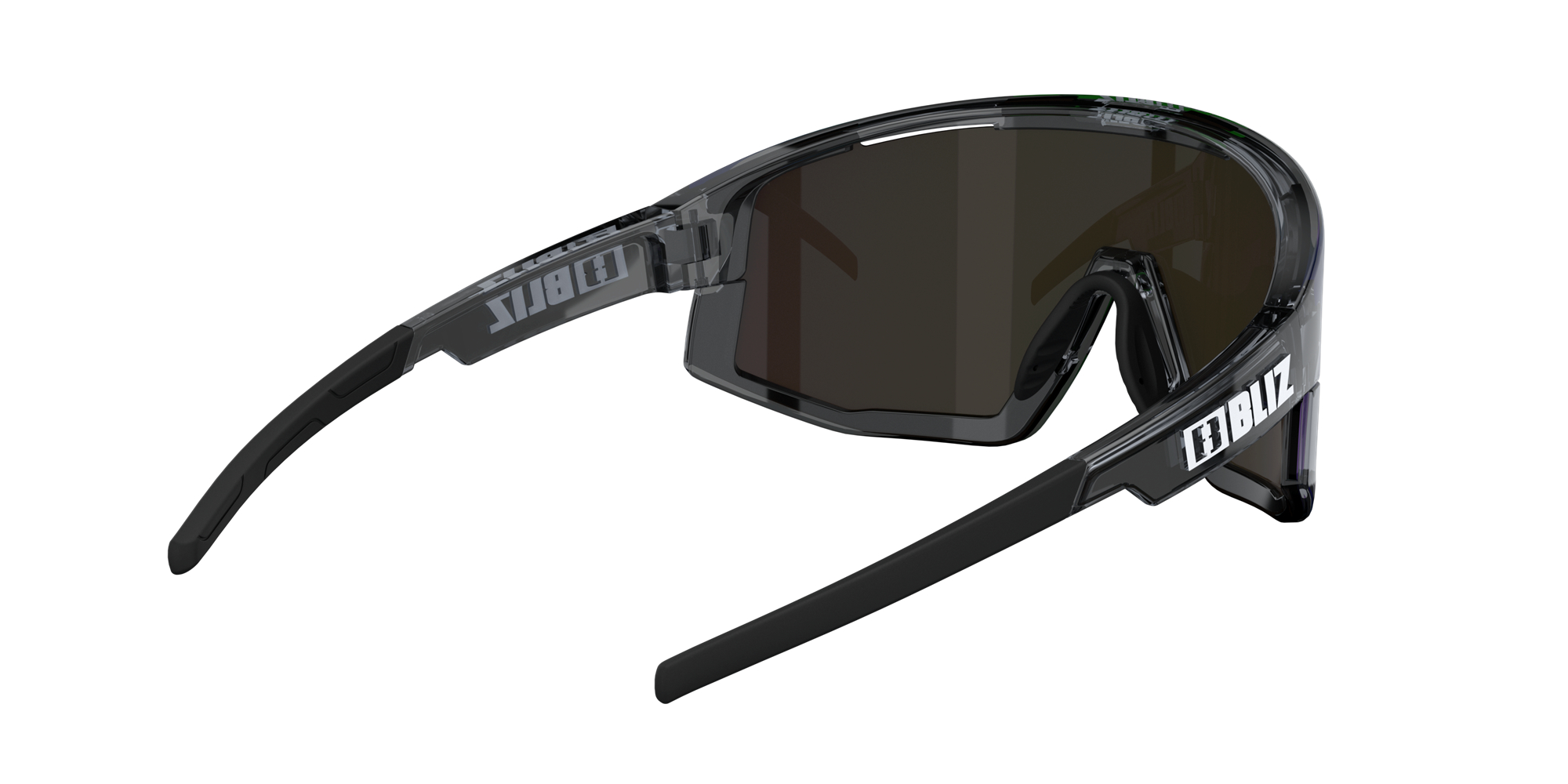 Bliz Fusion Sunglasses Crystal Black / Brown Green | TVIH10236