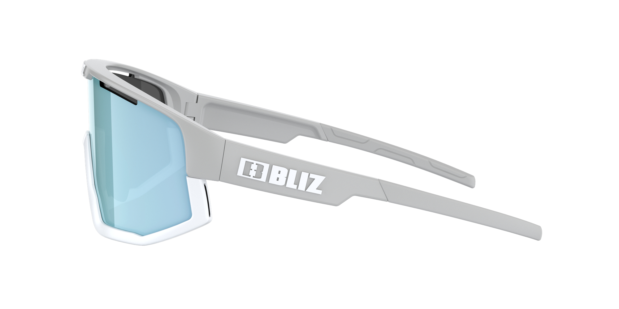 Bliz Fusion Sunglasses Light Grey / Smoke Ice Blue | AQCL97602