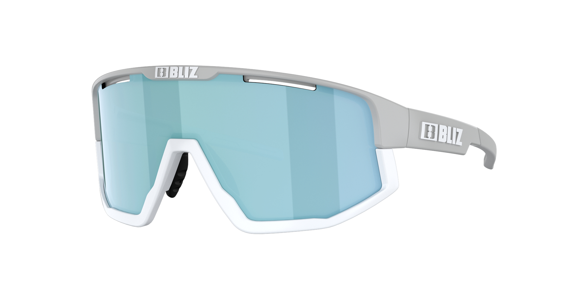 Bliz Fusion Sunglasses Light Grey / Smoke Ice Blue | AQCL97602