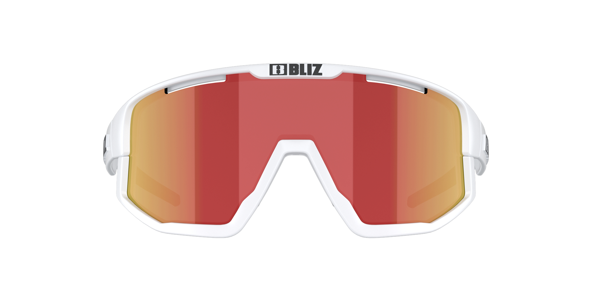 Bliz Fusion Sunglasses White / Smoke Red | VSQN67089