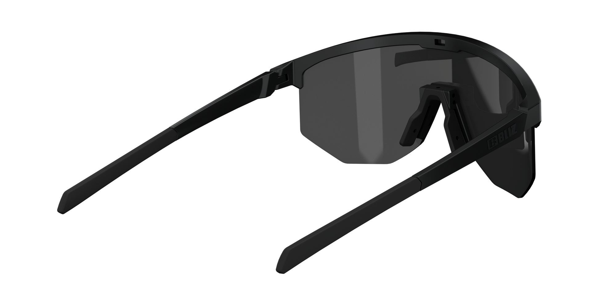 Bliz Hero Small Sunglasses Black / Smoke Silver | NZKL06754