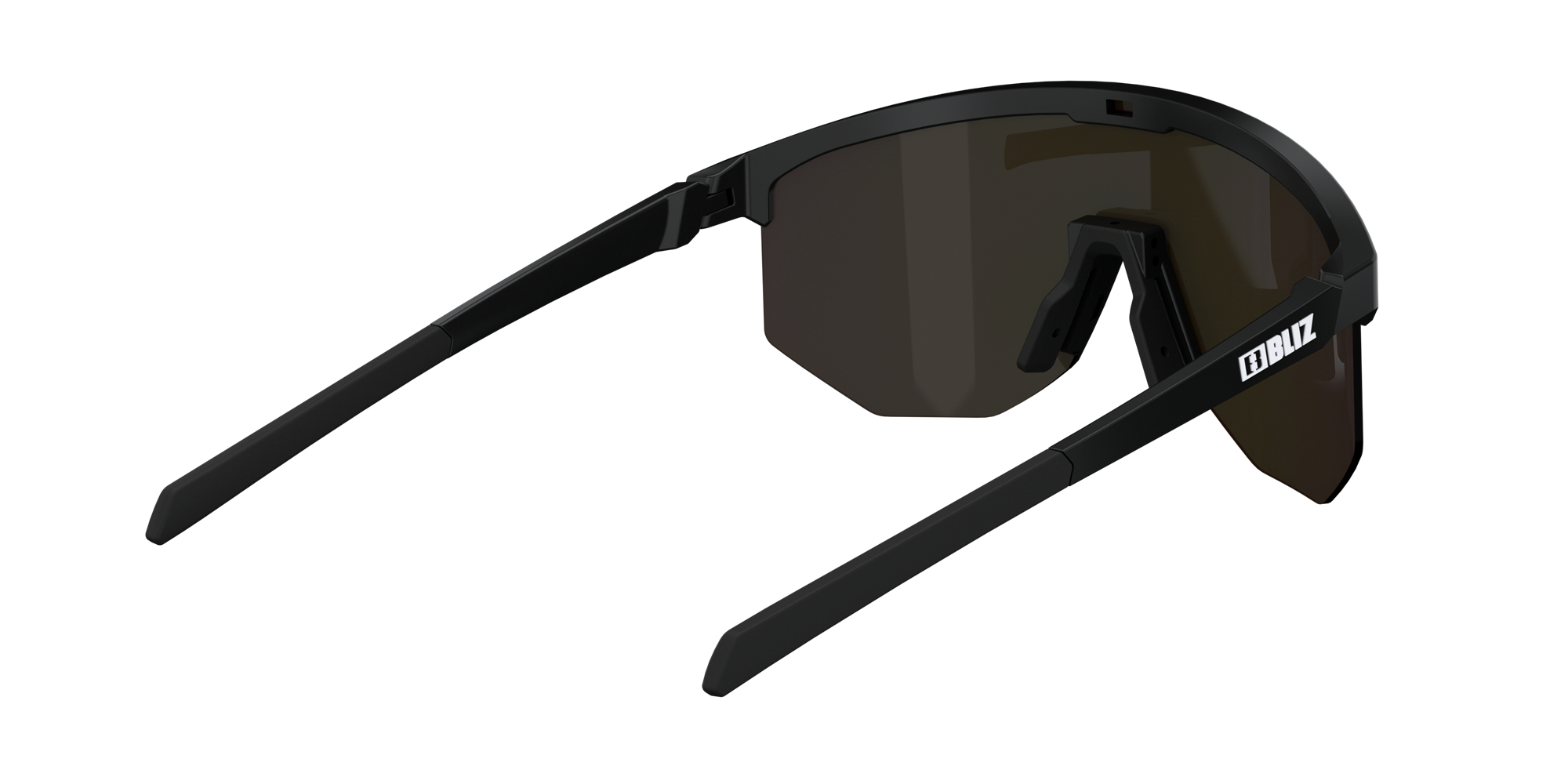 Bliz Hero Sunglasses Black / Brown Green | EKYC53812