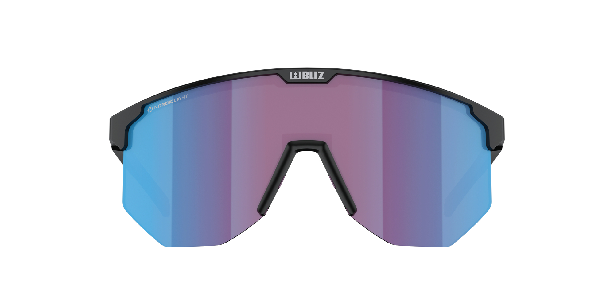 Bliz Hero Sunglasses Black / Rose Violet Blue | OAXB81923